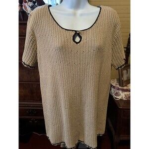 Gina Peters Size Small Women’s Beaded Pullover Sweater 38” Bust 28” Length